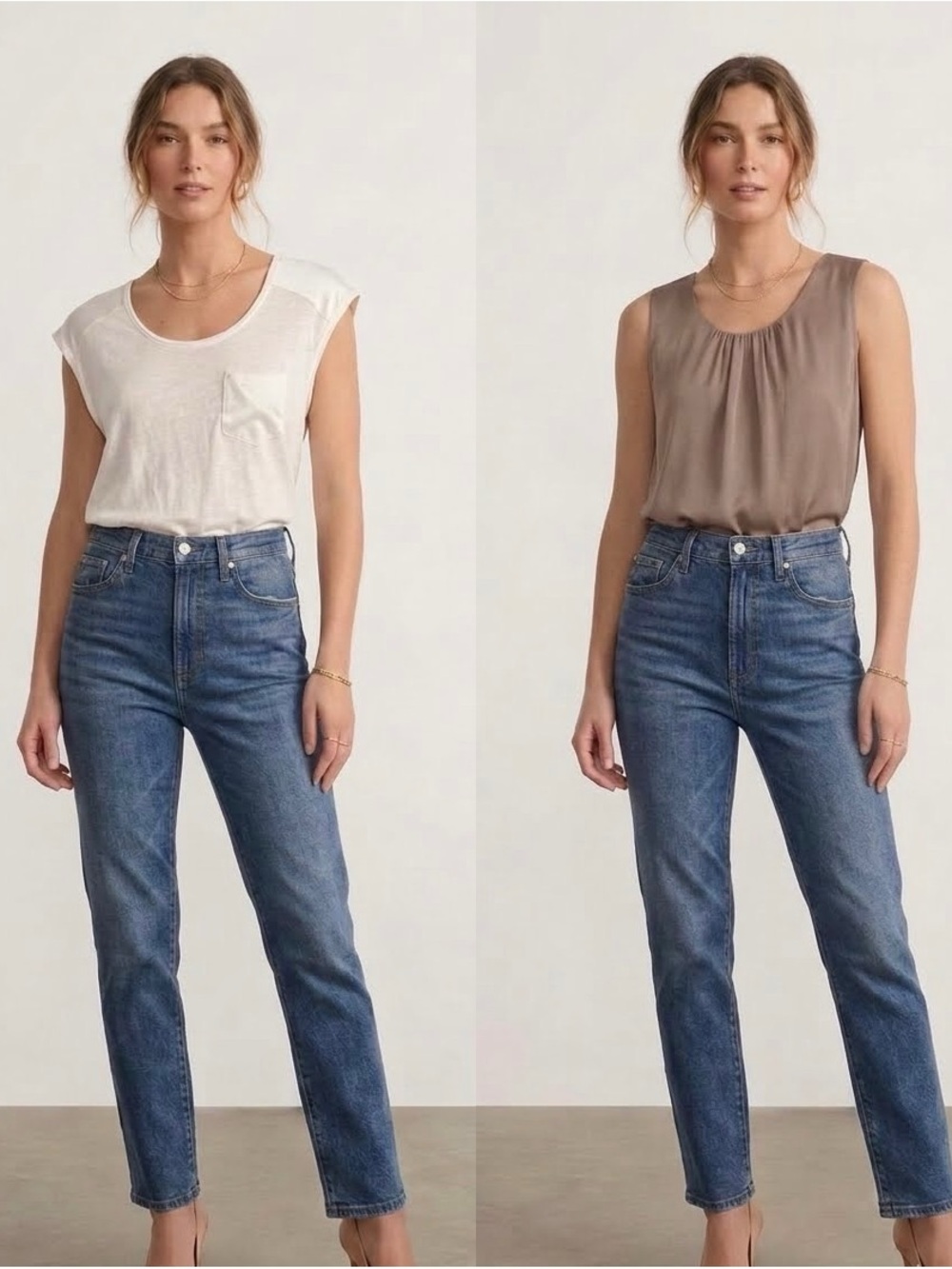 Two LOFT Sleeveless Tops Size M